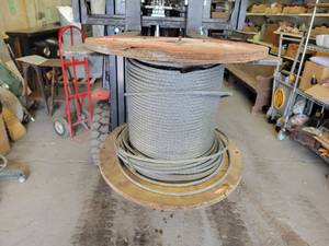 lot 1061 image: Spool of 516 Steel Cable - NO SHIPPING