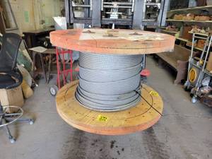 lot 1062 image: Spool of 516 Steel Cable - NO SHIPPING