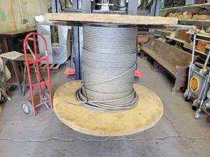 lot 1065 image: Spool of 516 Steel Cable - NO SHIPPING