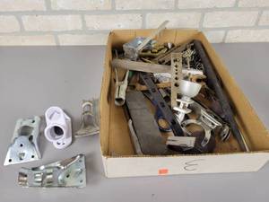 lot 1098 image: (5) Flagpole Holders, Tools and Hardware