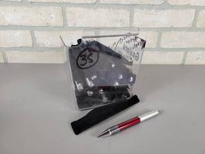 lot 1123 image: (35) NEW Aluminum Ball-Point Pens in Cases