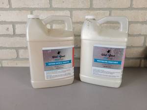 lot 1132 image: (2) Gallons of Well & Good Pet Oatmeal Shampoo & Conditioner - NO SHIPPING