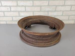 lot 1135 image: Steel Rim for Small Fire Pit - Approx. 17.5 x 5.5 - NO SHIPPING