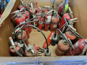 lot 1194 image: HUGE Lot of Approx. (22) Fire Extinguishers - Untested - NO SHIPPING