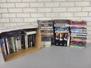 lot 1201 image: Large Lot of DVD & VHS Movies - NO SHIPPING