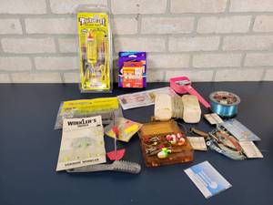 lot 1219 image: Lot of Assorted Fishing Tackle and Supplies  The MOST Adorable Little Bobbers I have Ever Seen