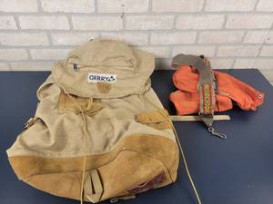 lot 1228 image: GERRY Canvas & Leather Backpack - Made in the USA