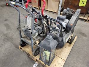 lot 1245 image: Air Compressor and (2) Gas Pressure Washers - Unknown Condition - NO SHIPPING