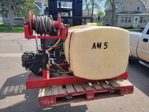lot 1254 image: HYDRO-TURF - Portable Unit - 100 Gallon Tank, 5.5HP Briggs & Stratton Engine and HYPRO 300PSI Pump - Unknown Working Condition - NO SHIPPING