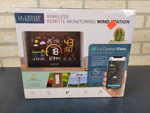 lot 1446 image: NEW SEALED - Lacrosse Technology Wireless Remote Monitoring wind Station - Model V21-WTH