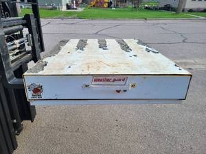lot 1272 image: Weather Guard Pack Rat Truck Bed Toolbox - NO SHIPPING