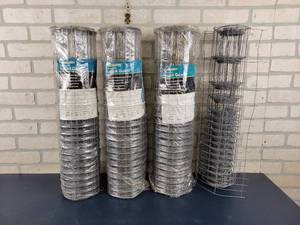 lot 1273 image: (150) 24 Rabbit Guard Galvanized Fencing - (3) Full 50 Rolls and (1) Partial - NO SHIPPING