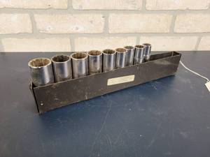 lot 1298 image: CRAFTSMAN 12-Point Deepwell 12 Drive Sockets - Sizes from 1 to 12