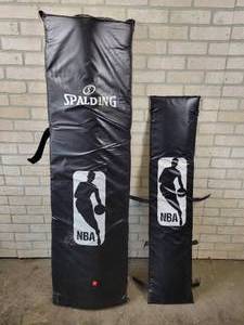 lot 1318 image: (2) Spalding Basketball Hoop Pole Pads - 59 x 18 & 46 x 10 - NO SHIPPING
