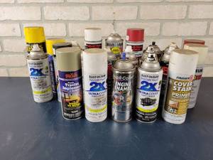 lot 1324 image: (22) Cans of Assorted Spray Paint - NO SHIPPING