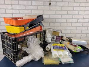 lot 1343 image: Large Lot of Painting and Drywall Supplies  Tools - NO SHIPPING