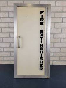 lot 1346 image: In-Wall Fire Extinguisher Cabinet - Fits 27.25 x 12 Opening - NO SHIPPING