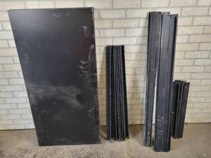 lot 1347 image: Metal Shelving Unit - Disassembled - Makes a Shelf Approx. 72 Tall x 48 wide x 24 Deep - NO SHIPPING