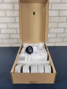lot 1355 image: (5) NEW Samsung High Resolution Security Cameras w Cables - Model SDC-5340BCN
