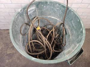 lot 1384 image: Lot of Assorted 38 Steel Cable Slings - NO SHIPPING