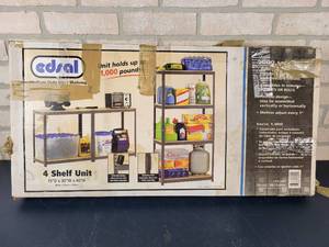 lot 1430 image: New in Box - Steel Shelving Unit - 60 x 30 x 15