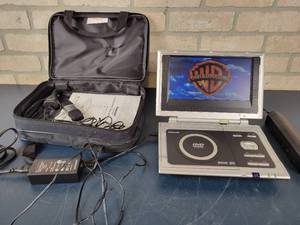 lot 1432 image: Kawasaki PVS10921 Portable DVD Player - Tested with a DVD and Works