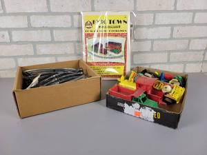 lot 686 image: Lot of O-27 Gauge Model Railroad Track, Toys and More
