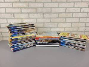 lot 688 image: Large Lot of Model Railroader Magazine and Many Model Railroad Track Layout Books