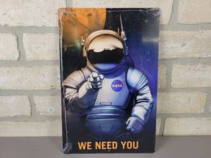 lot 705 image: We Need You NASA Tin Sign - 11.75 x 7.75