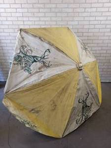 lot 519 image: Schells Beer Patio Umbrella - New Ulm, MN - Approx. 7 Diameter - NO SHIPPING