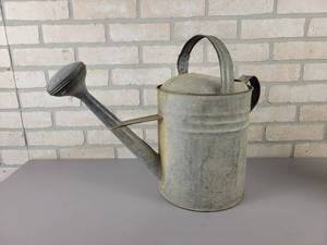 lot 527 image: Vintage 3 Gallon BUHL Galvanized Watering Can - NO SHIPPING