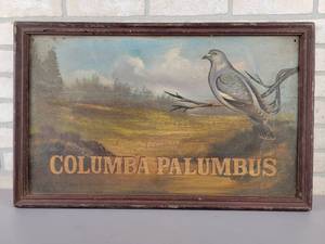 lot 533 image: Common Wood Pigeon Art on Wood - Approx. 28 x 17.5