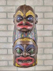 lot 534 image: Carved Wood Mask - Approx. 25 x 11