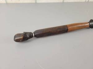 lot 548 image: Vintage Carved Solid Wood Walking Stick - Approx. 46.5 Tall
