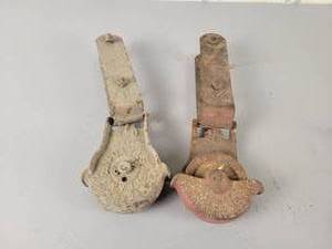 lot 574 image: (2) Antique STAYON Barn Door Rollers