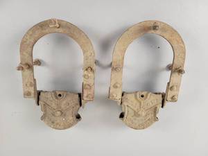 lot 576 image: (2) Antique KNOX ALL Barn Door Rollers