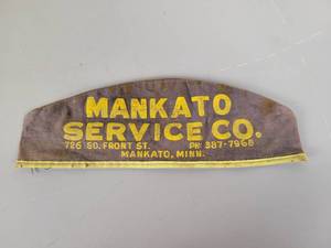lot 624 image: Vintage Auto Mechanics Cap - Mankato Service Co. 726 So. Front St Mankato, MN