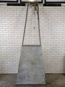 lot 929 image: LARGE Antique Galvanized Windmill Vane - Overall Approx. 9 Tall x 36 wide - NO SHIPPING