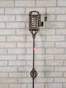 lot 932 image: Steel Tiki Torch Holder w Snuffer - Approx. 71 Tall - NO SHIPPING