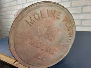lot 961 image: ca. 1919 Moline Plow Co. Model D Tractor Fuel tank - Moline Plow Co. Moline, IL is Embossed on each end
