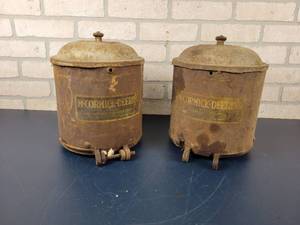 lot 978 image: (2) Antique McCormick Deering Seed Planter Boxes