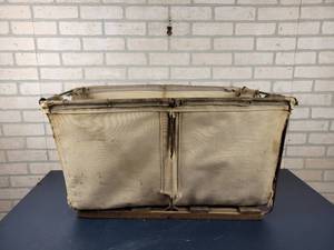 lot 1463 image: Vintage CanvasSteel Tote - Approx. 31 x 19 x 17 - NO SHIPPING
