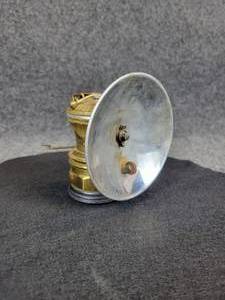 lot 603 image: Antique Auto-Lite Miners Carbide Head Lamp - 4 x 4 x 4-12