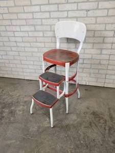 lot 710 image: Vintage Metal COSCO Fold Out Stool - NO SHIPPING
