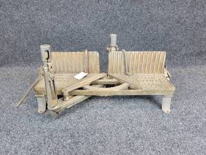 lot 734 image: Antique Keen Kutter Cast Iron Mitre Box - VERY Unique Piece NO SHIPPING