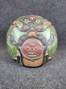 lot 784 image: Carved Wood Wall Hanging