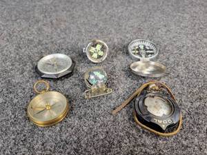 lot 835 image: Lot of (6) Compasses