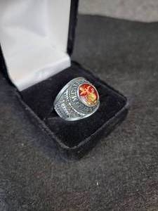 lot 840 image: Marine Corps JROTC - BILLERICA Ring, Size 10