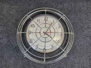 lot 906 image: America Time Analog Wall Clock with Cage