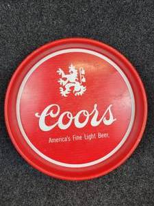 lot 919 image: Vintage Coors Metal Beer Tray